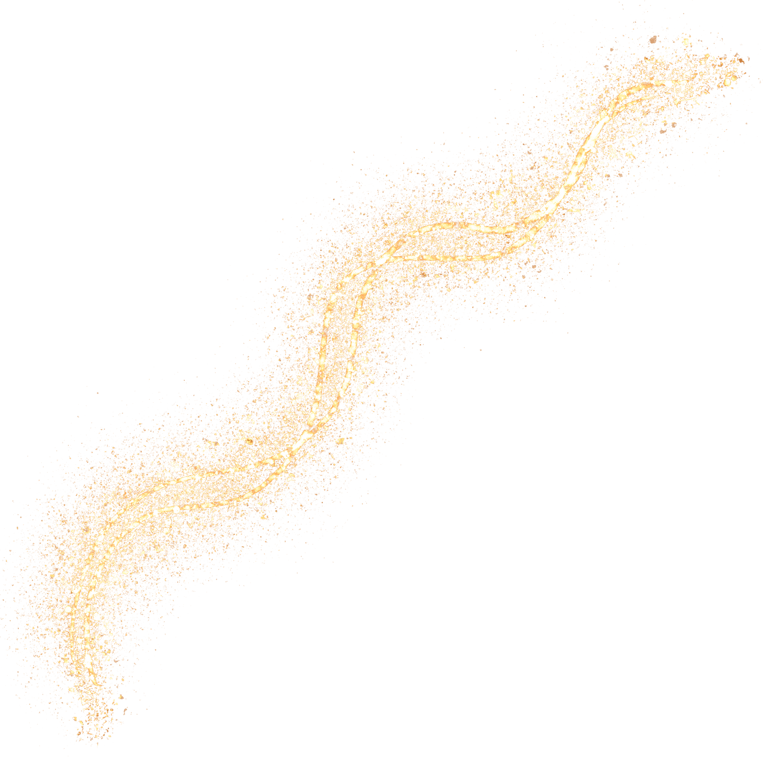 Wavy Line Gold Glitter